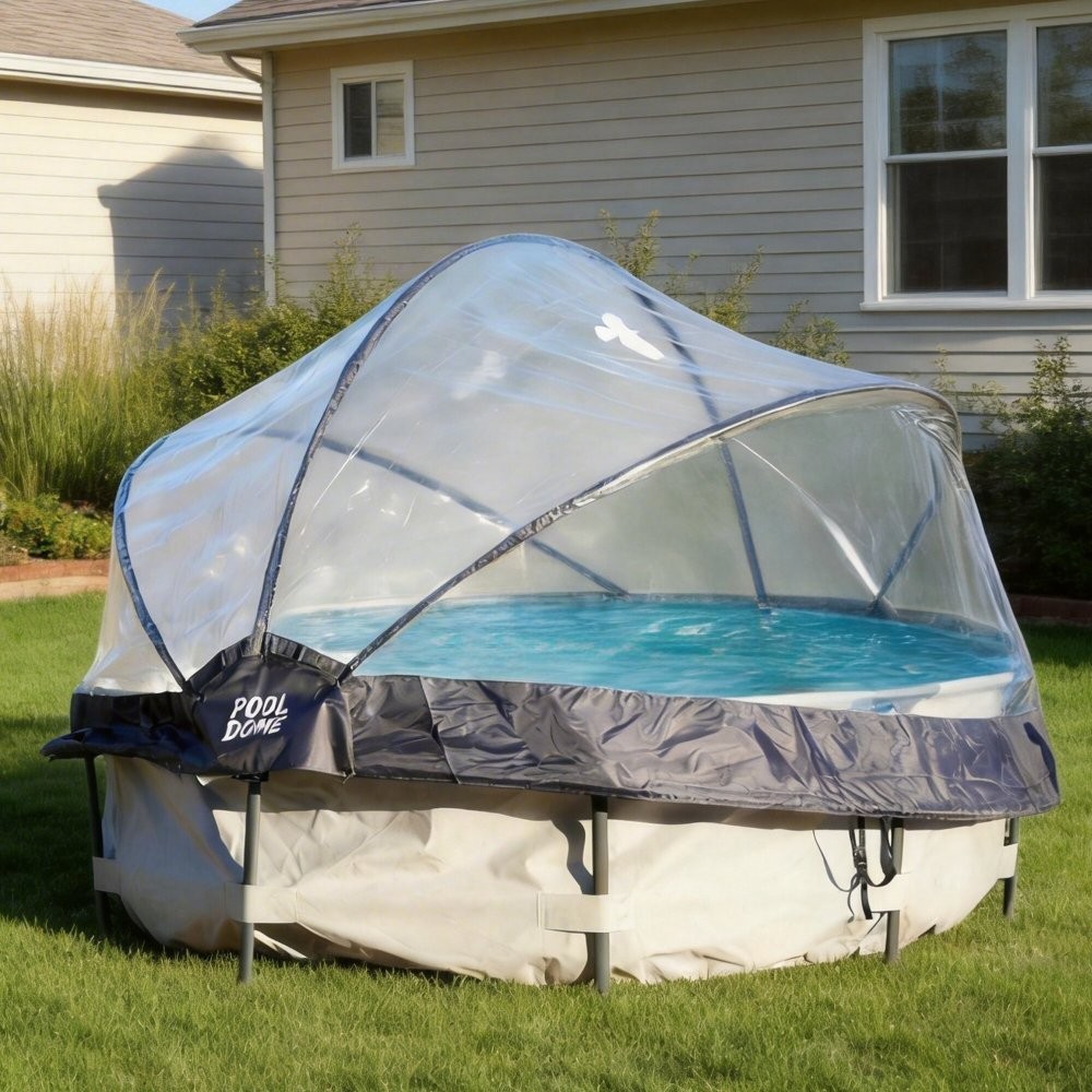 15 Foot Round Multifunctional All Weather Cover Pool Dome Enclosure for Outdoor