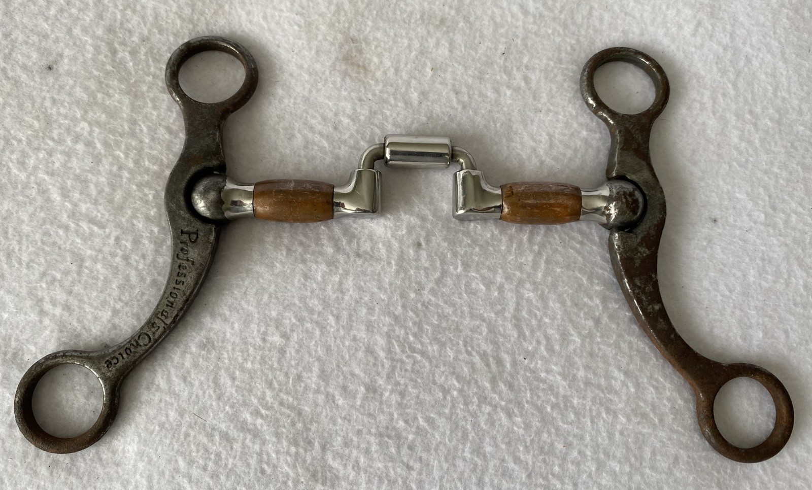 Professional's Choice Stone Dot Ballhinge Cheek ~ 5-1/4" Hinged Port Mouth Bit