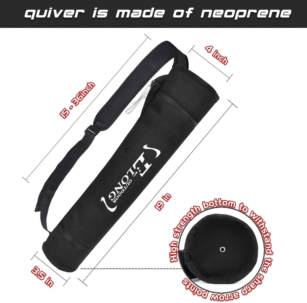 Elong Archery Back Holder - Adjustable, Comfortable & Lightweight Design