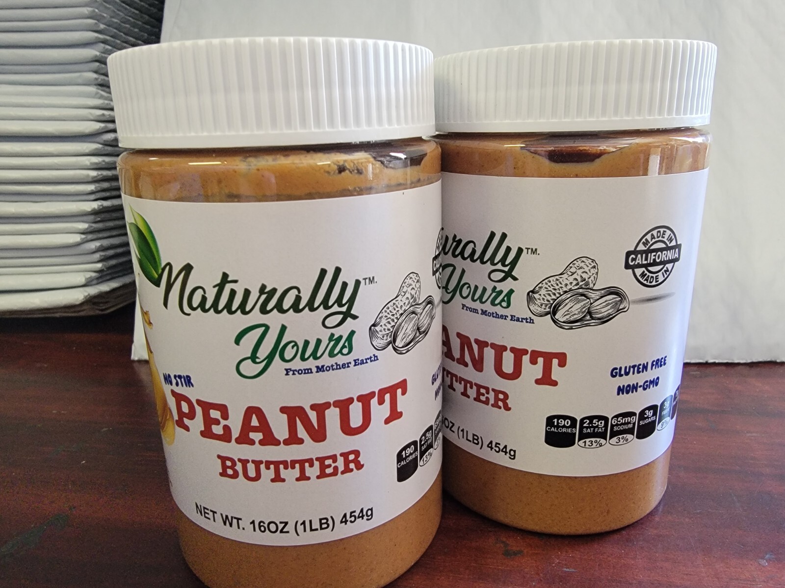 NATURALLY Yours CREAMY Peanut Butter Low Sugar/Sodium 16 oz (PACK of 12)