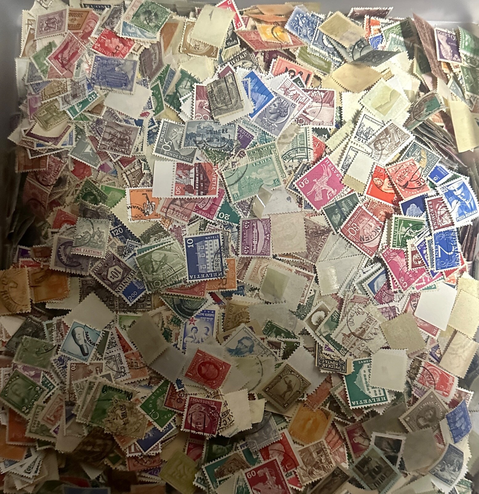 WS, 100+ Different Small Worldwide Stamps, Great Variety!