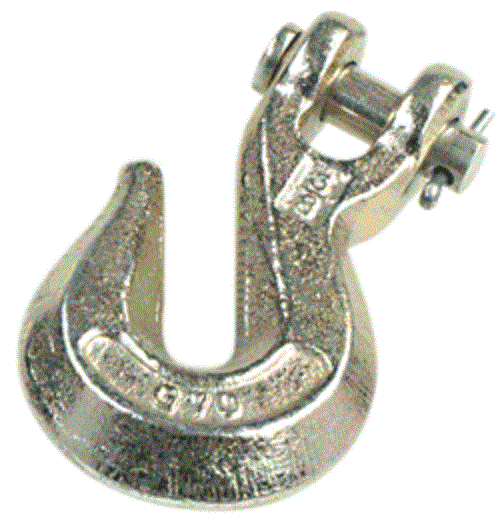 Champ 3/8" Clevis Grab Hook For Frame Machine Tie Downs and Lifting Chain 7200