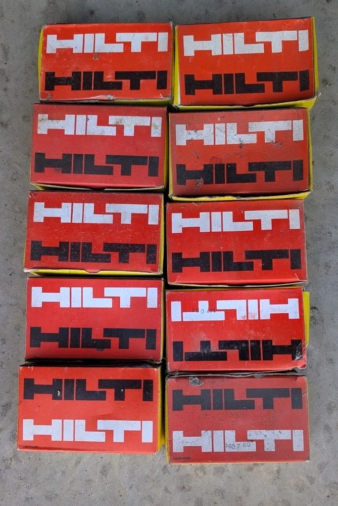 (10) Assorted Boxes of HILTI Threaded Studs & More