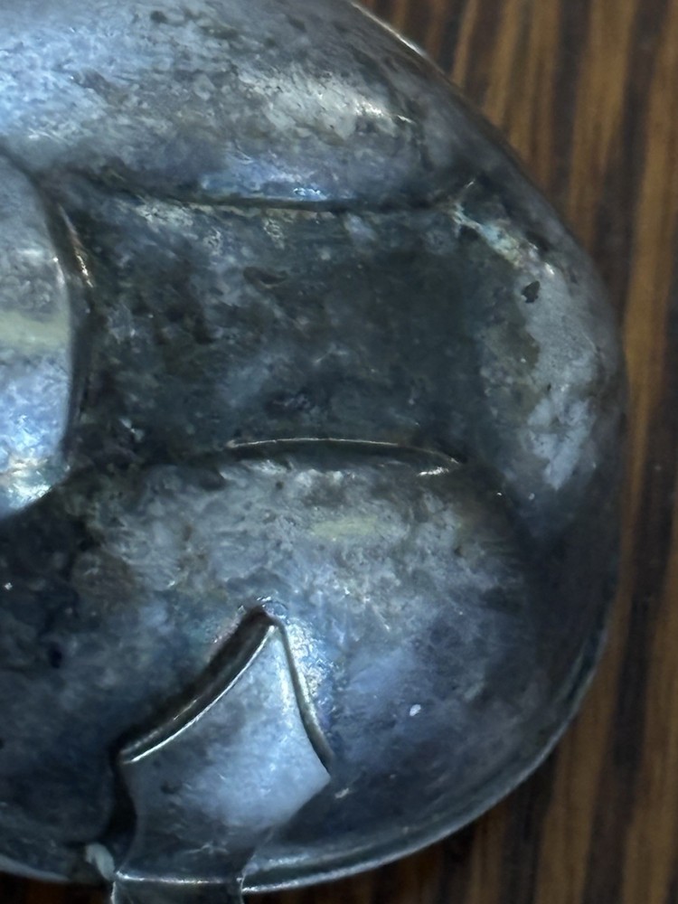 Page & Baker Antique Tea Strainer, Silverplate