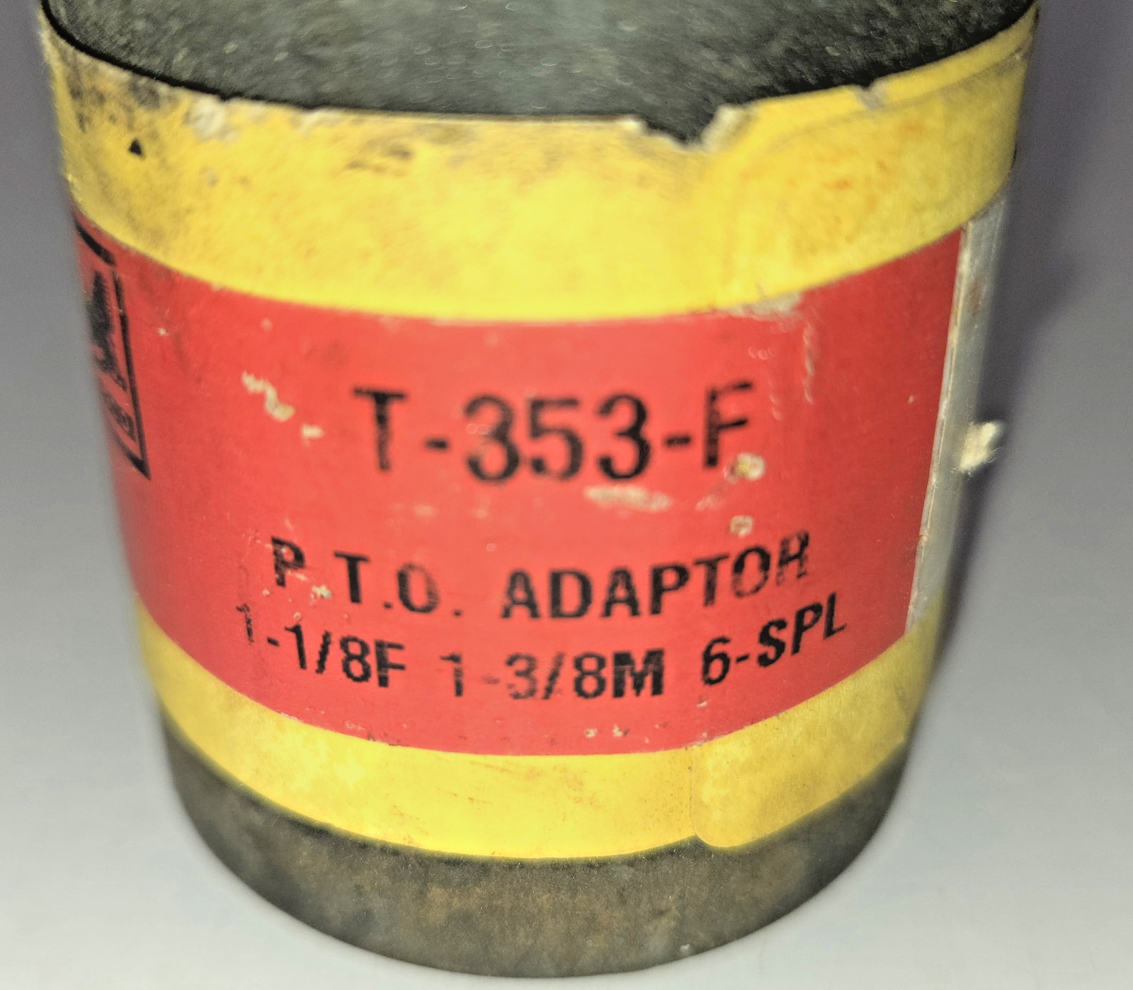 Tigco T353F Pto Adapter 1-1/8 F to 1-3/8 M 6 SPL- Fits Massey, Ford, New Holland