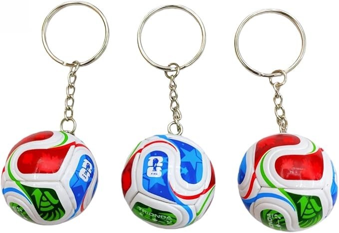 3PC 2026 World Cup 3D Soccer Ball Keychain Mini Football Pendant Adidas Gift