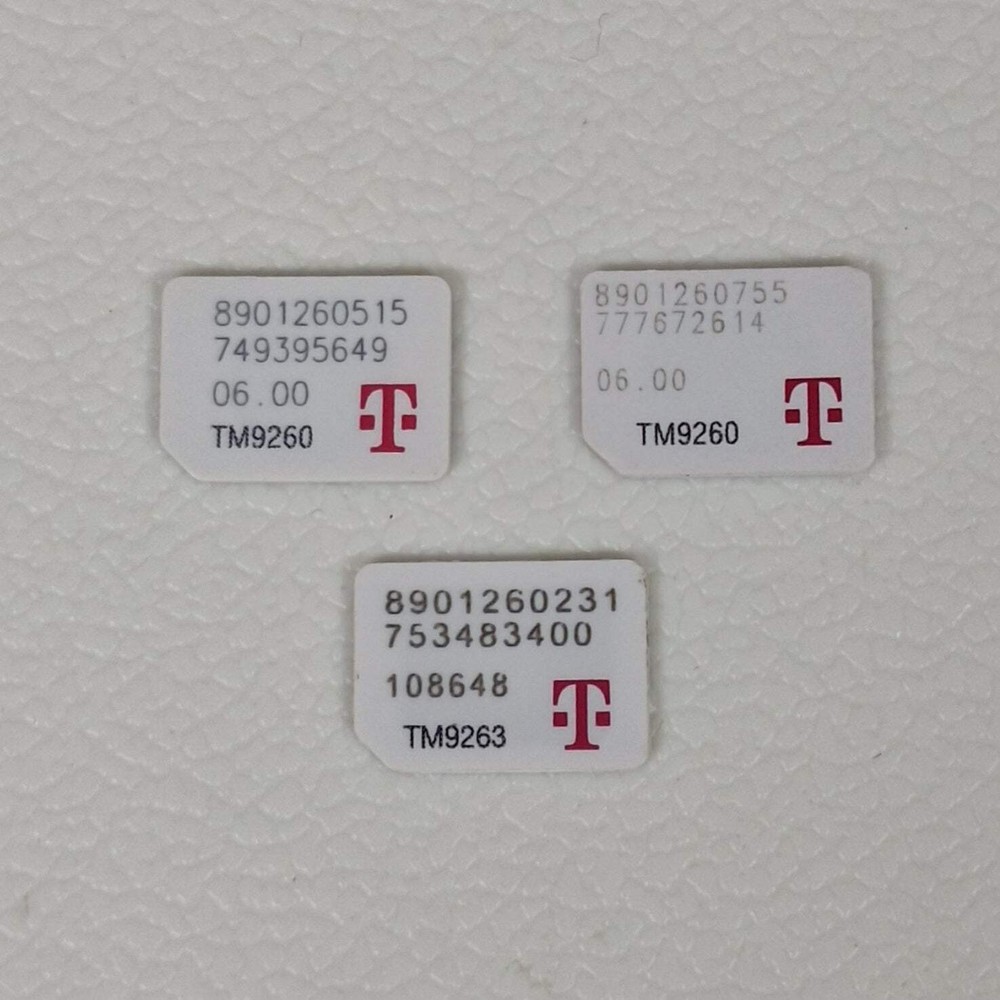 T-Mobile SIM Card Nano Size SIM for Testing Activation Bypass Only