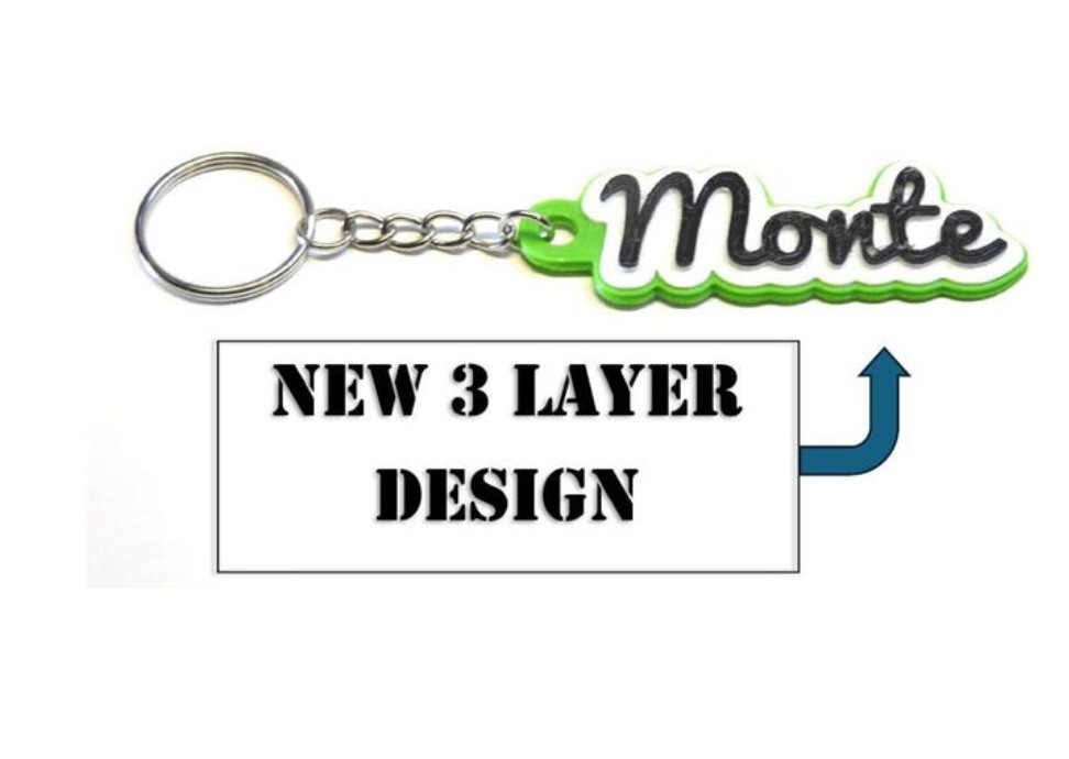 Custom 3d printed keychains