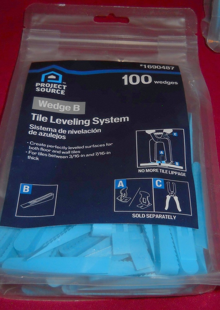 Project Source Tile Leveling System Wedge B 100 Ct 2 Pack New 200 Pieces SAVE$$$