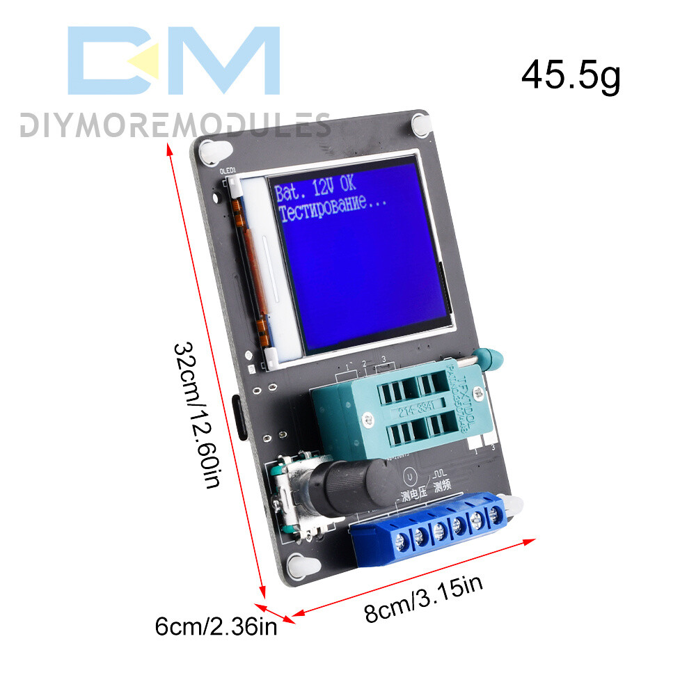 GM328A Transistor Tester Diode Capacitance Inductance ESR Volt Frequency Meter