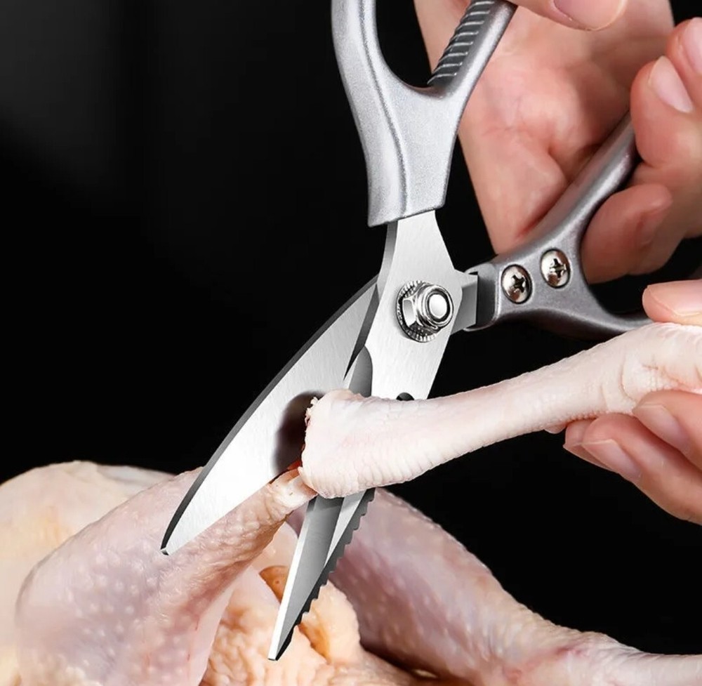 1 Heavy Duty Kitchen Scissors Stainless Steel Shears Multi Purpose Ultra Sharp
