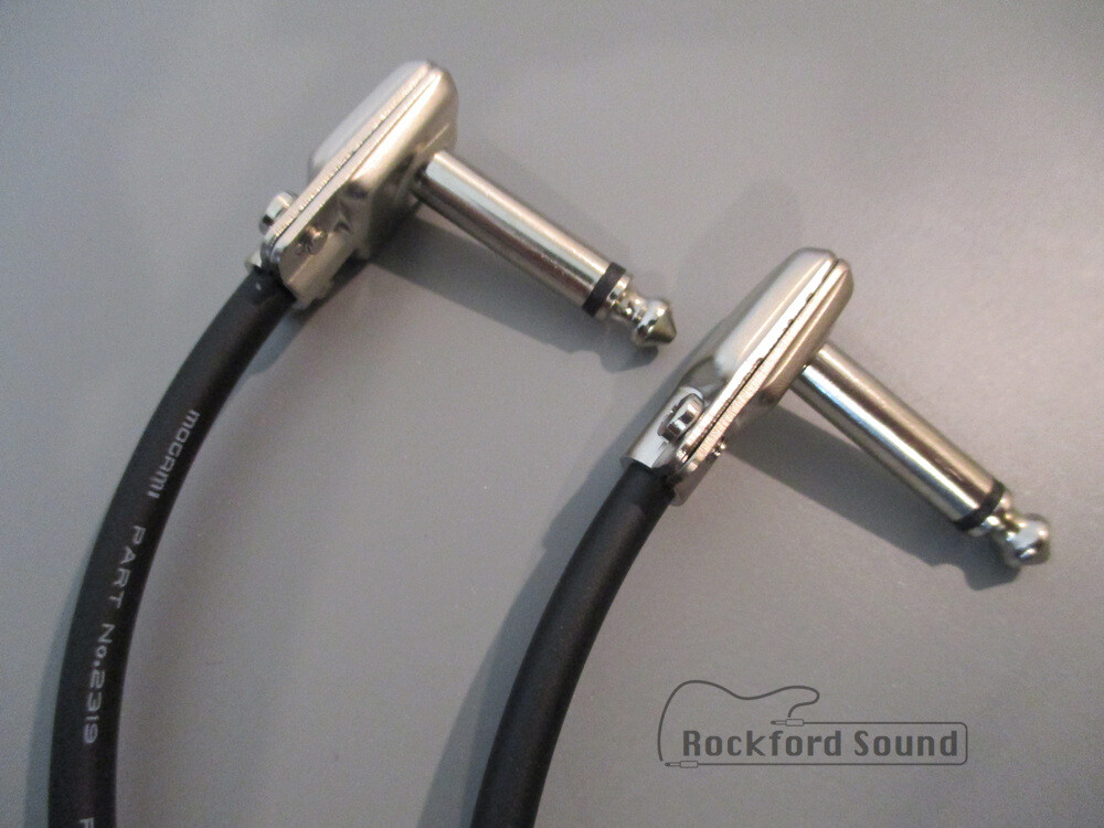 Mogami W2319 & Squareplug SP500 Patch Cable - 1/4" Right angle to Right Angle