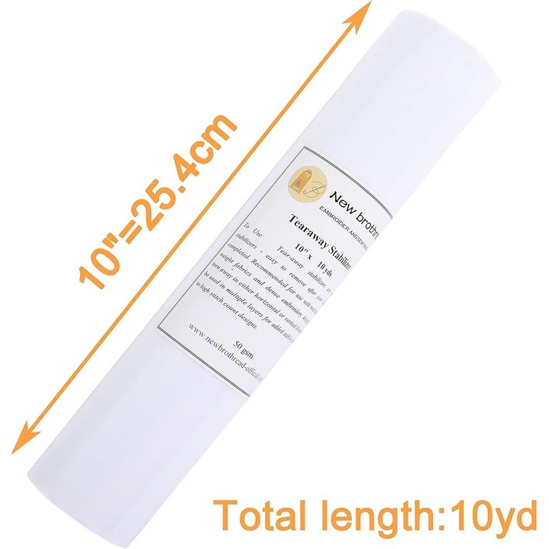 Embroidery Thread Starter Kit 63 Spools Polyester Thread 10x10yd Stabilizer New