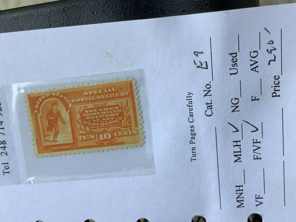 US Scott E3 mint lightly hinged  see stamp data sheet ^