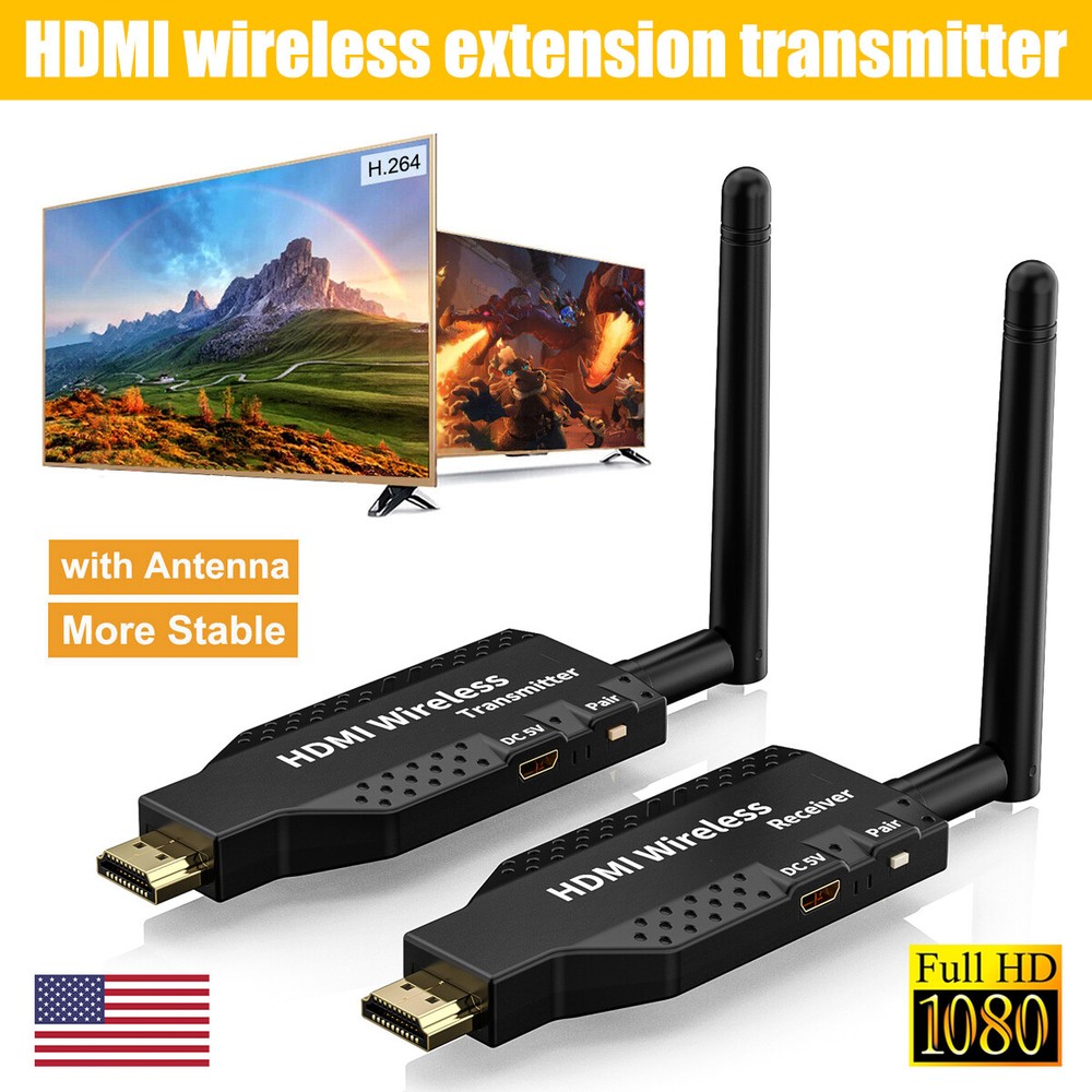 110M Wireless HDMI Video Transmitter & Receiver TV Stick Screen Share Extender