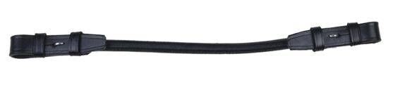 HKM Black Rolled Leather Saddle Strap - The Perfect "Oh Crap Strap"