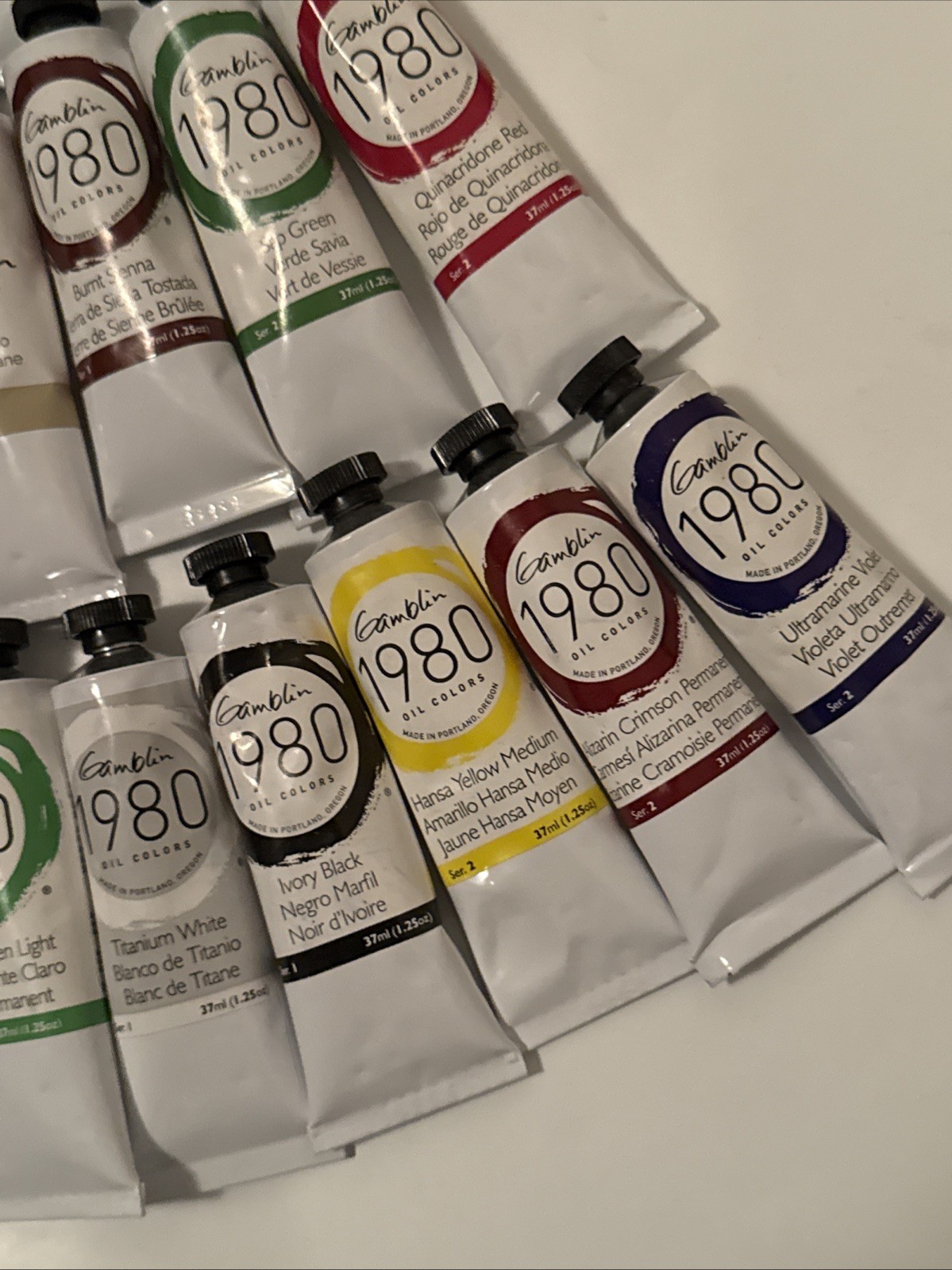 LOT OF 50 GAMBLING ARTIST'S OIL COLORS 37ml *NEW! *FREE SHIPPING!!