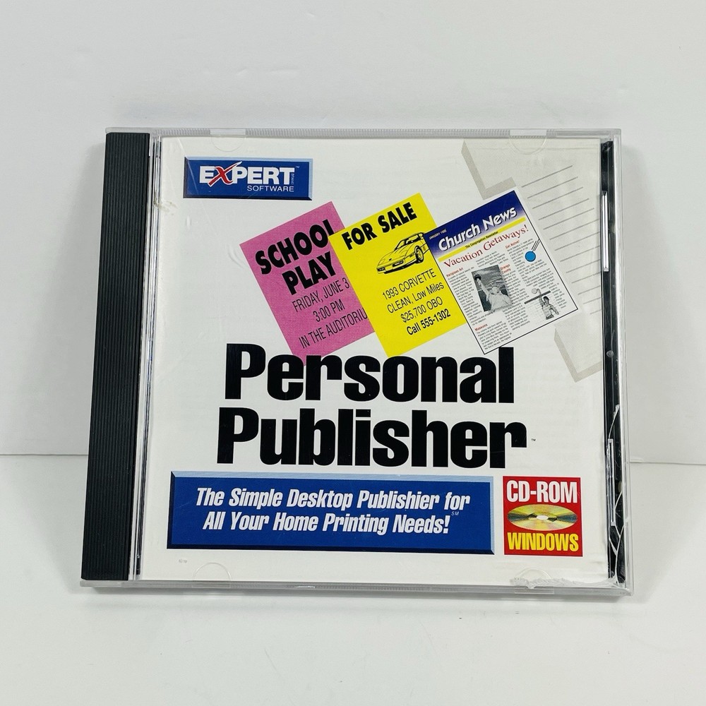 Expert Software Personal Publisher 1995 CD-ROM for Windows