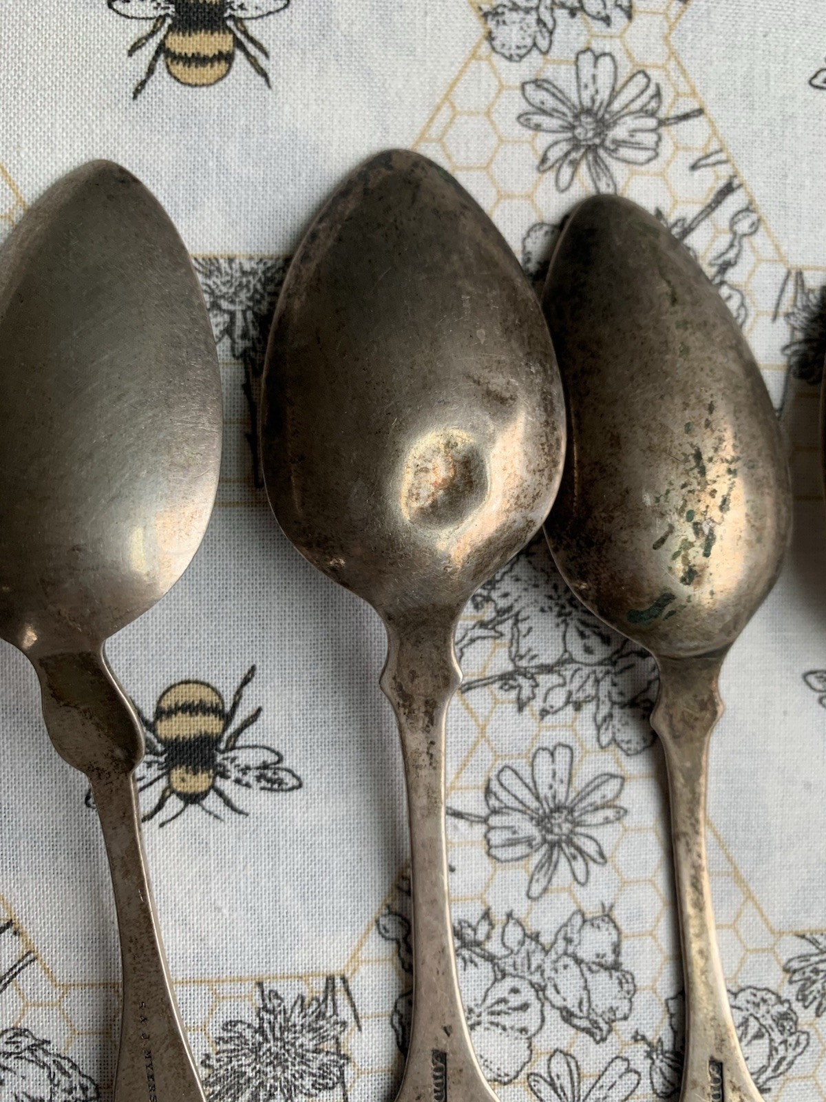 Antique Coin Silver Spoons Set Lot of 10 Palmer & Bachelders, Myers, Goddard…