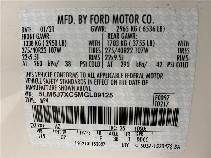 Camera/Projector Camera Windshield Mounted Fits 20-24 AVIATOR 2373236