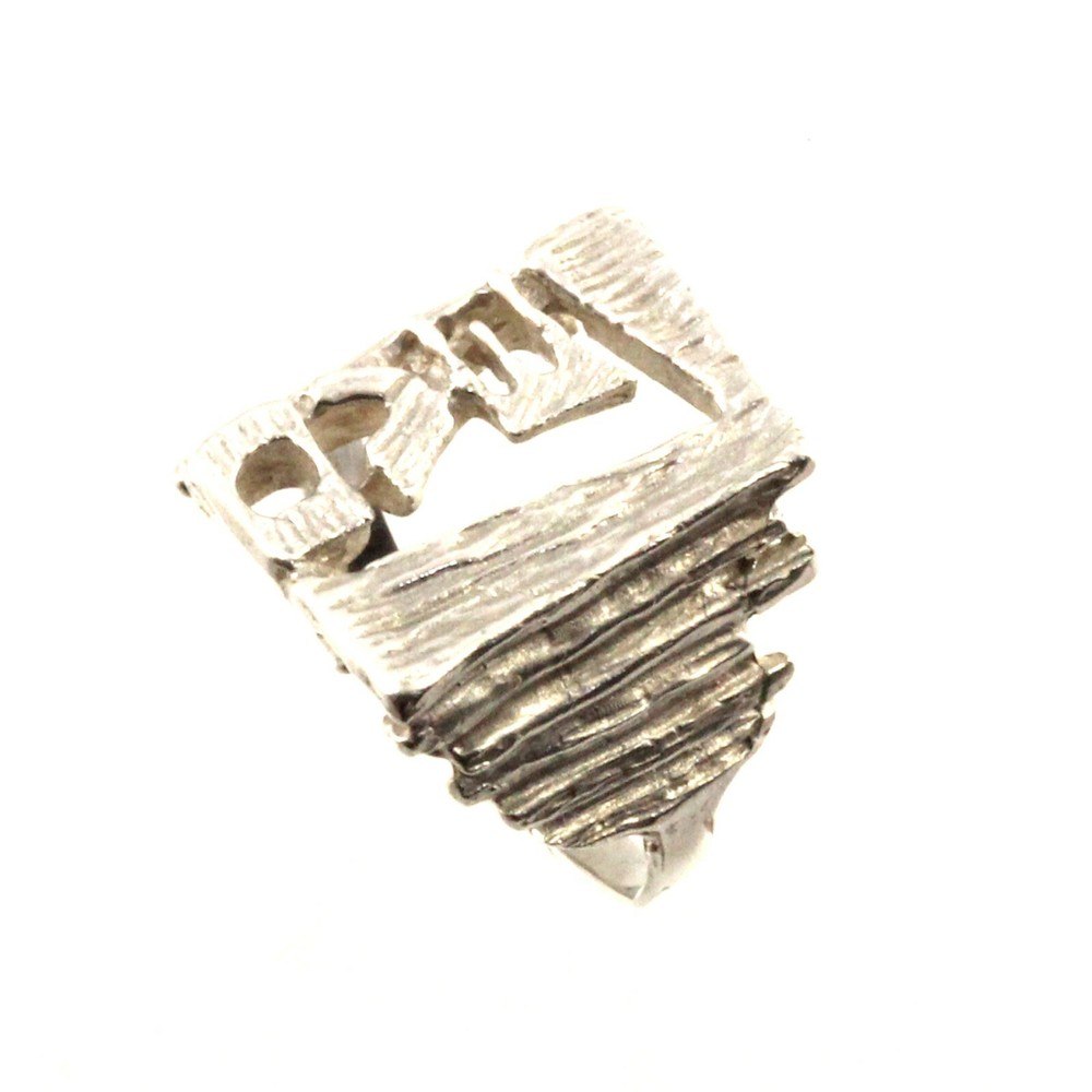 Sterling Silver Handmade Love Solitaire Ring