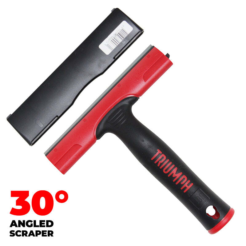 Triumph MK3 Angled Scraper: 6" Professional Window Cleaning Tool