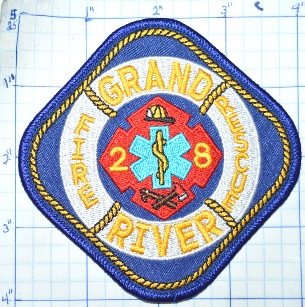OHIO, GRAND RIVER FIRE DEPT 28 RESCUE PATCH