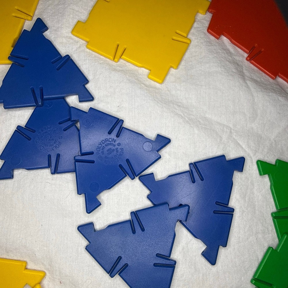 Polydron Lot Assorted Building Pieces Shapes Educational Construction Toy Set
