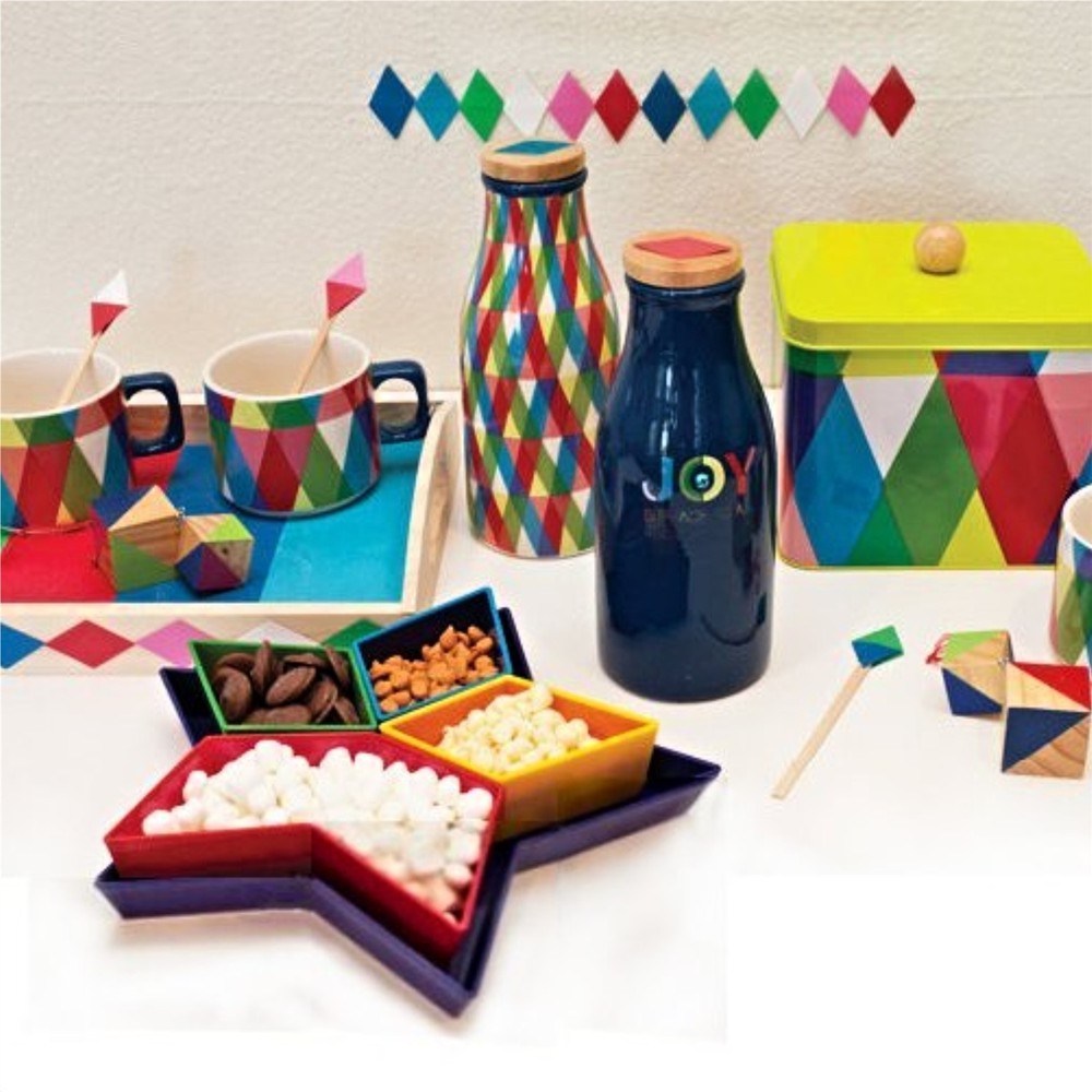 Rare Target 2013 Holiday JOY Collection 11" Mod Star 4-Section Server Tray