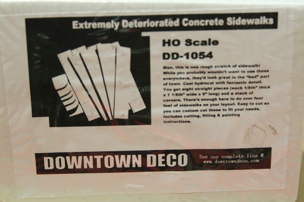 Downtown Deco - Extremely Deteriorated Concrete Sidewalks - HO Scale - DD-1054
