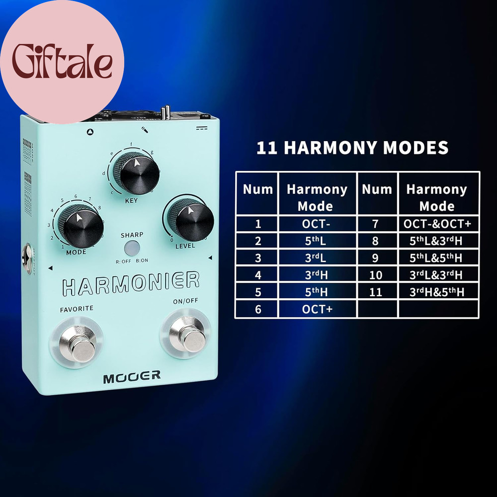 Harmonier Vocal Effects Processor Guitar Voice Pedal Vocal Stompbox Microphone A