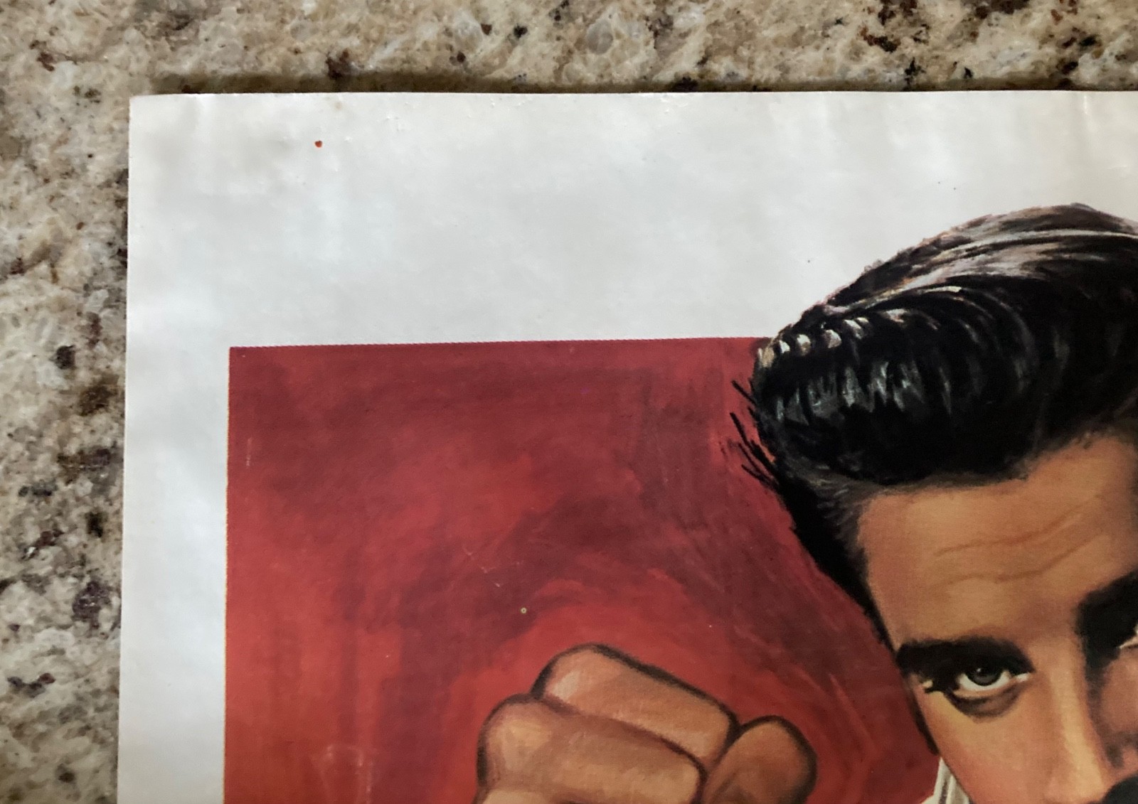 1986 ELVIS PRESLEY KING CREOLE LITHO POSTER 28'' X 20''