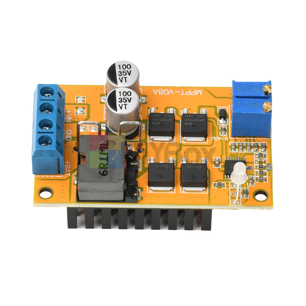 DC 8-28V 5A 100W MPPT Solar Panel Regulator Controller 9V 12V 24V Auto Switch