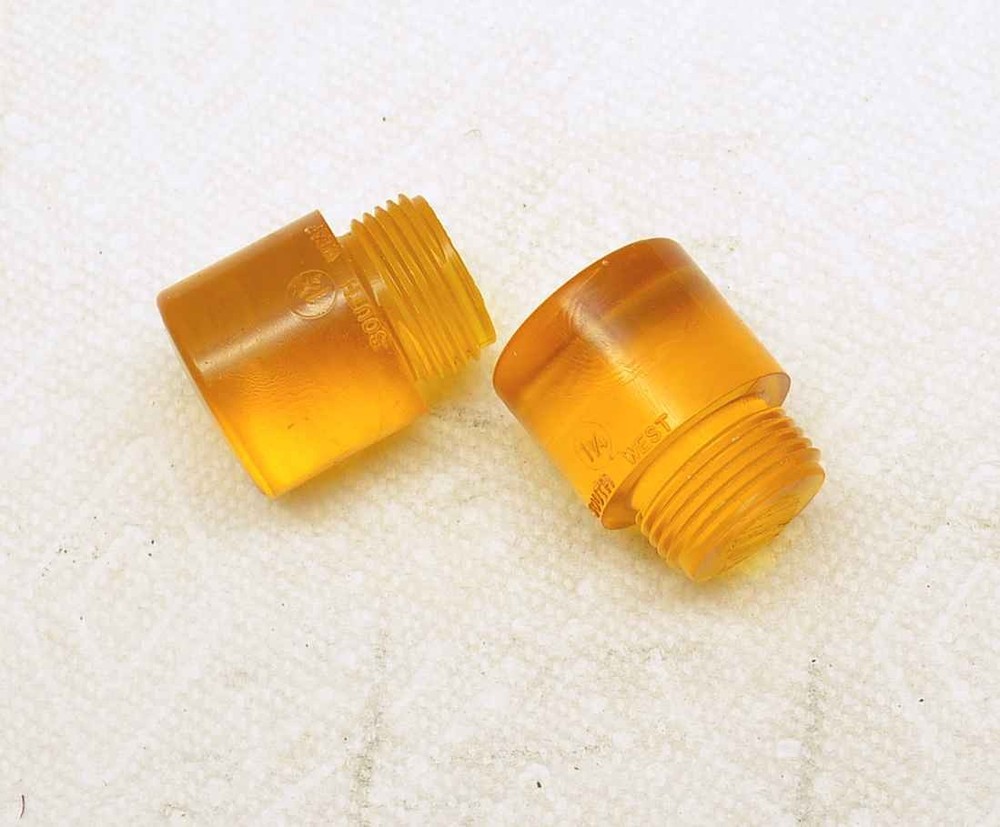 South West Mfg Soft Face Hammer Replacement 1-1/4" Diameter Threaded Insert Set