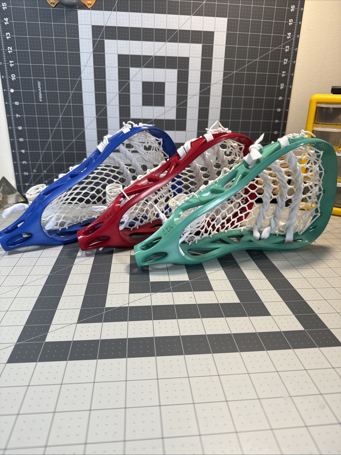 Warrior Warpath Custom Box Pinched and Dyed Lacrosse Head RGB Lot