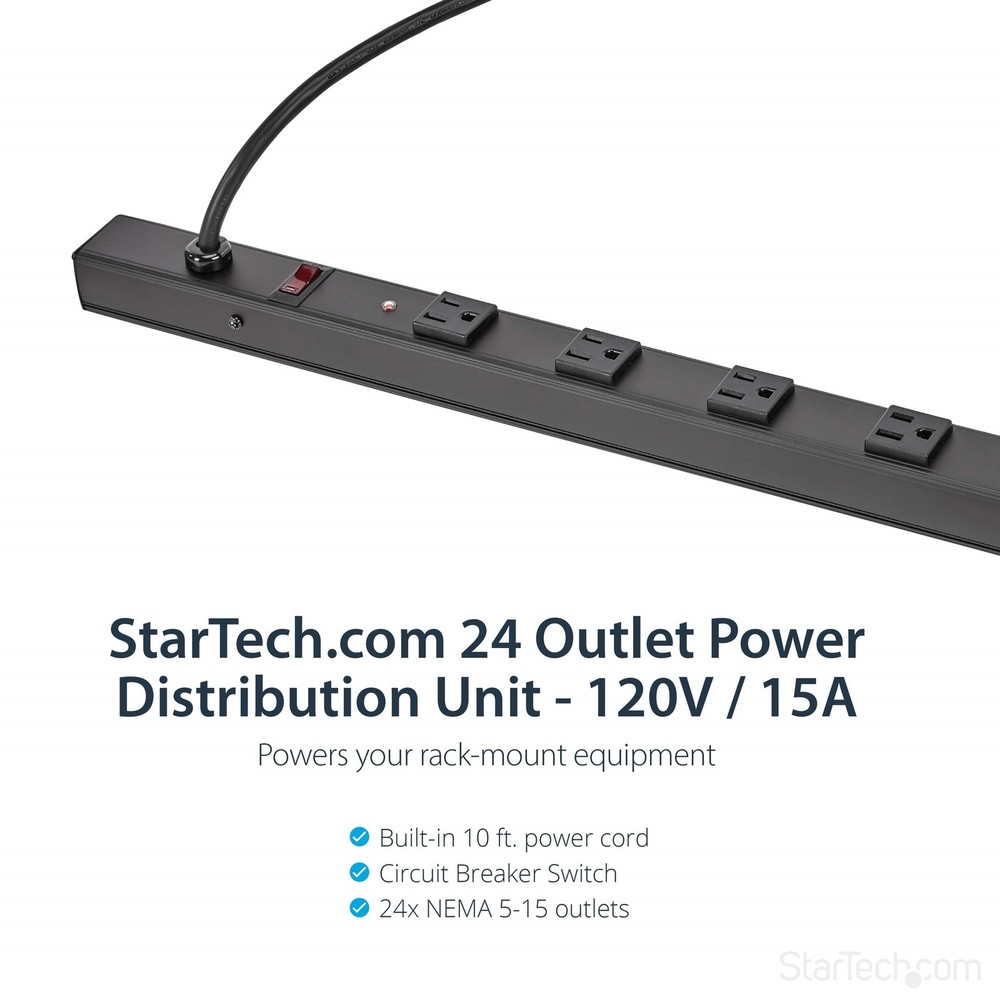 StarTech Server Rack PDU with 24 outlets - 0U