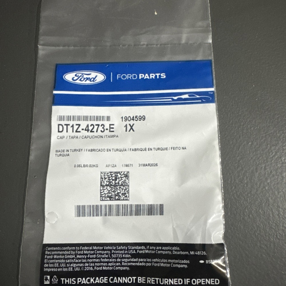 Genuine Ford Check Cap DT1Z-4273-E