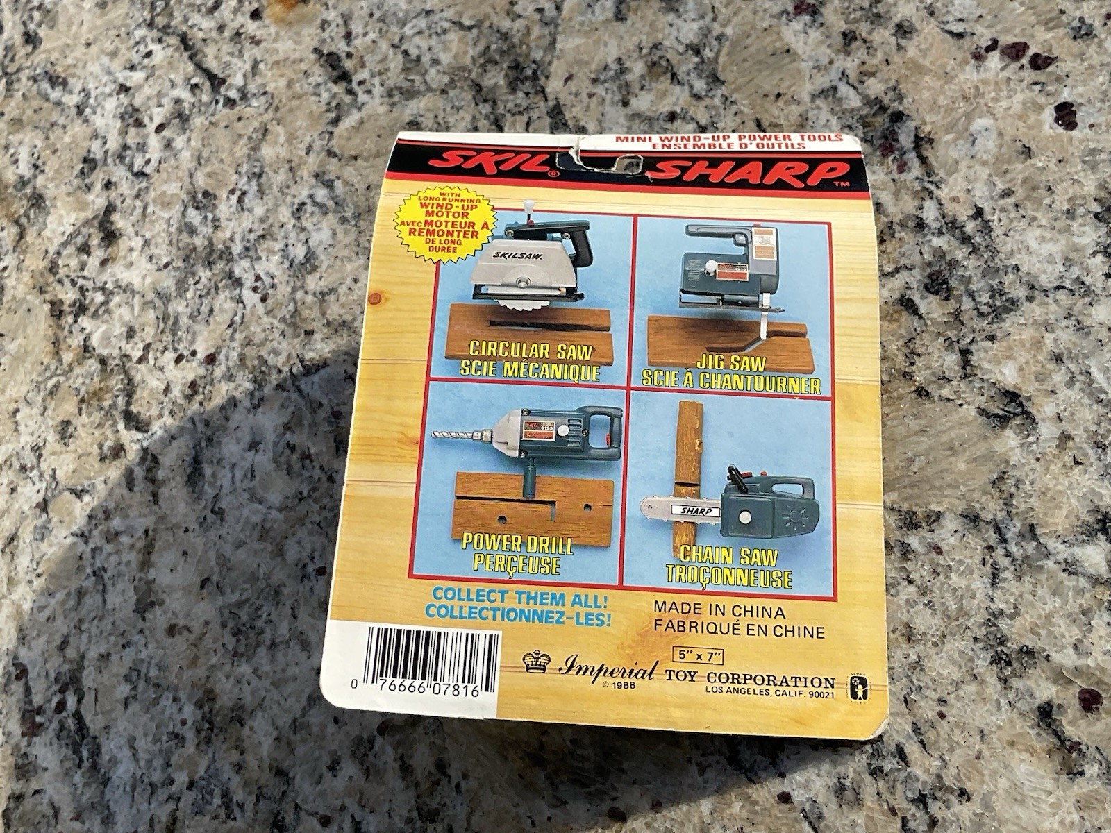 1988 Vintage Wind Up Skil Imperial Mini Power Tools Complete Set Lot Of 4