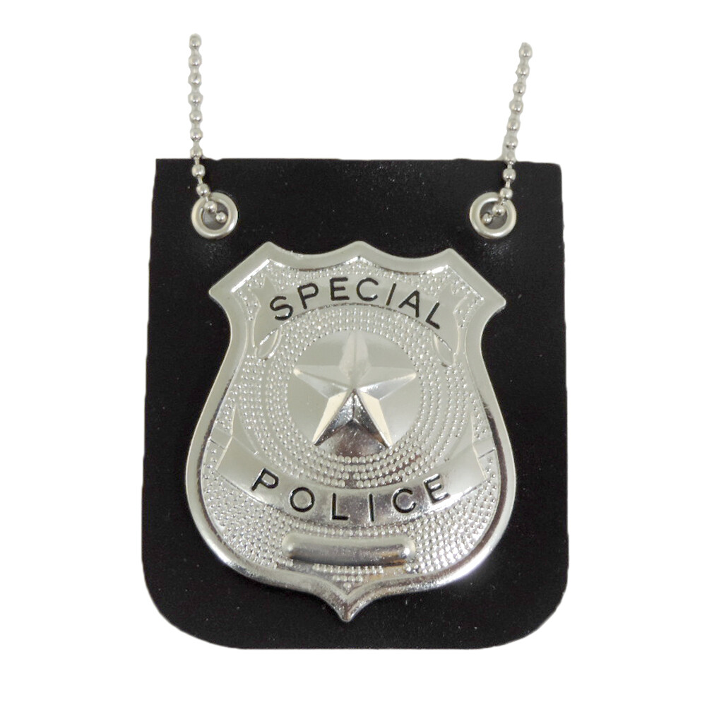 Special Police Cop Detective Badge With Chain