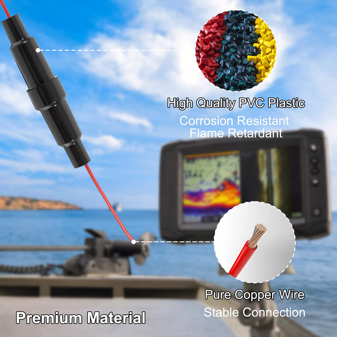 Power/Data Cable 4-Pin 010-12199-04 for Garmin Striker VIVID 4cv 5cv 7cv 7sv 9sv