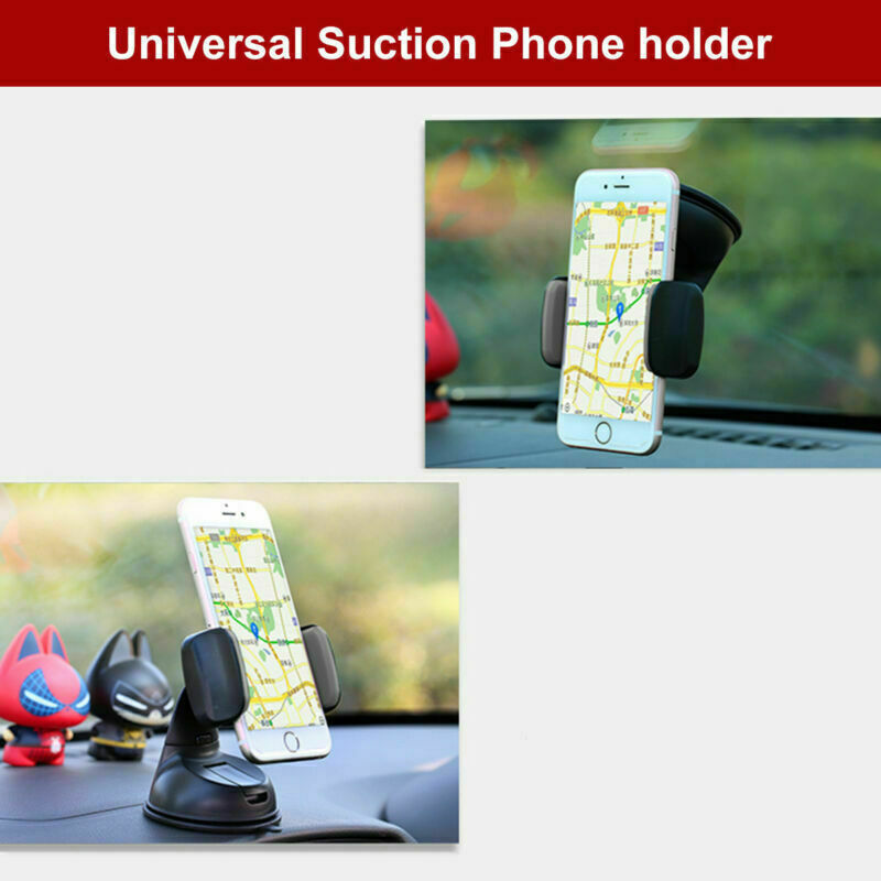 Multifunction Car Mobile Phone Holder Mount Windscreen Dashboard Various Colours