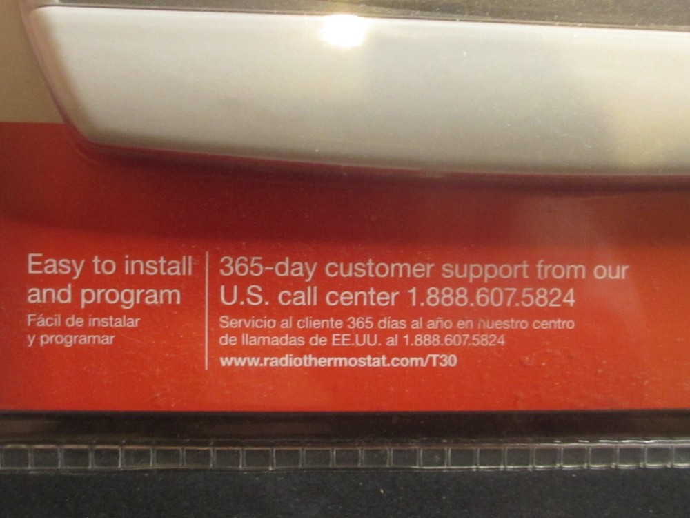 T30 Radio Thermostat Touchscreen Programable New Sealed