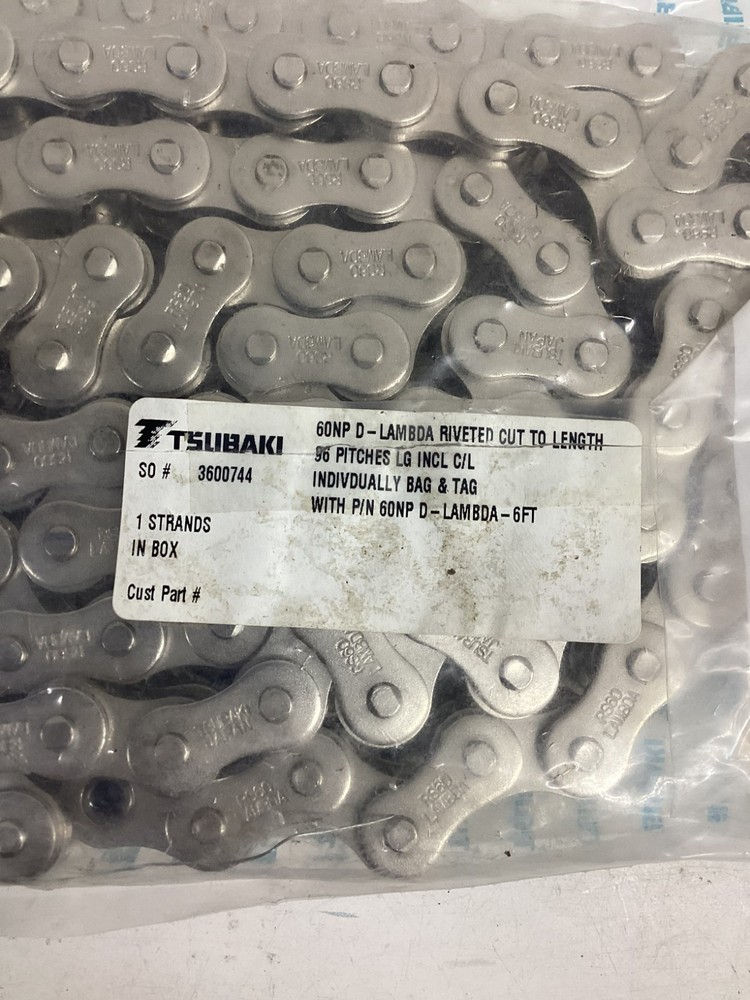 Tsubaki RS60 Lambda Conn Link 60NP D-Lambda 6Ft Section