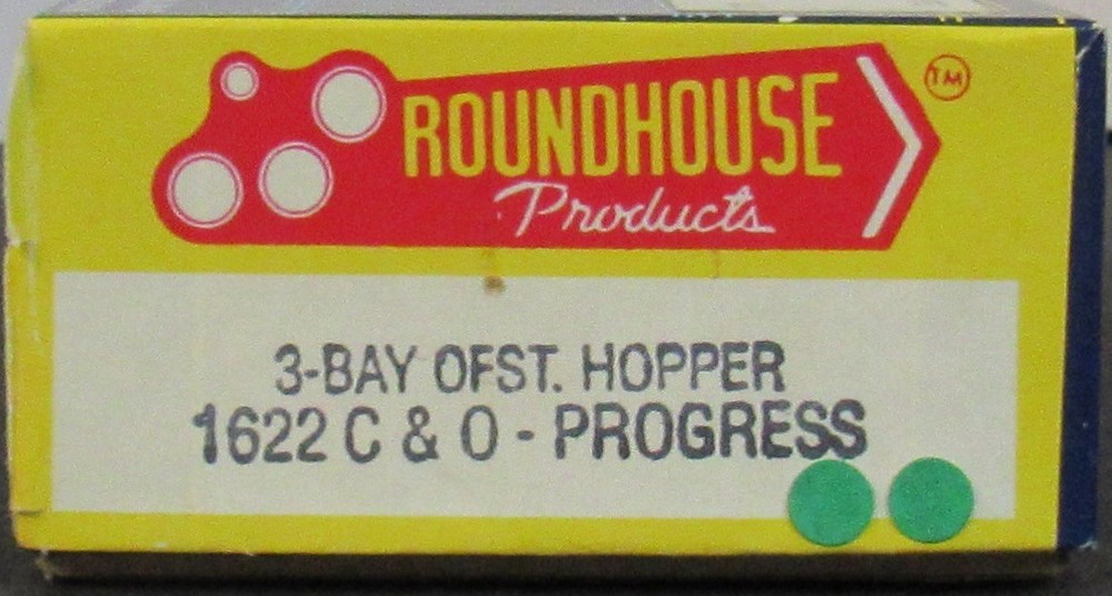 Roundhouse 3 Bay offset Hopper 1622 C&O Progress