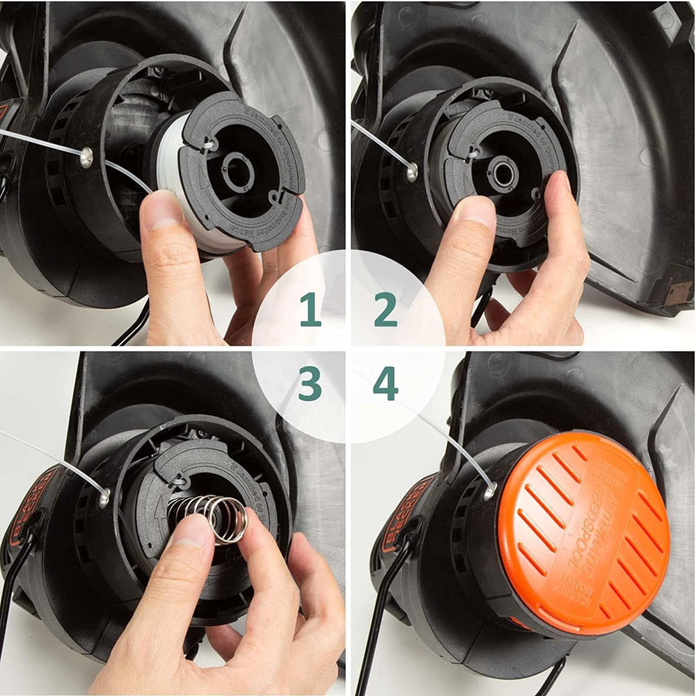 8 Pack Weed Eater String Compatible with Black and Decker Weed Wacker, 180Ft 0.0