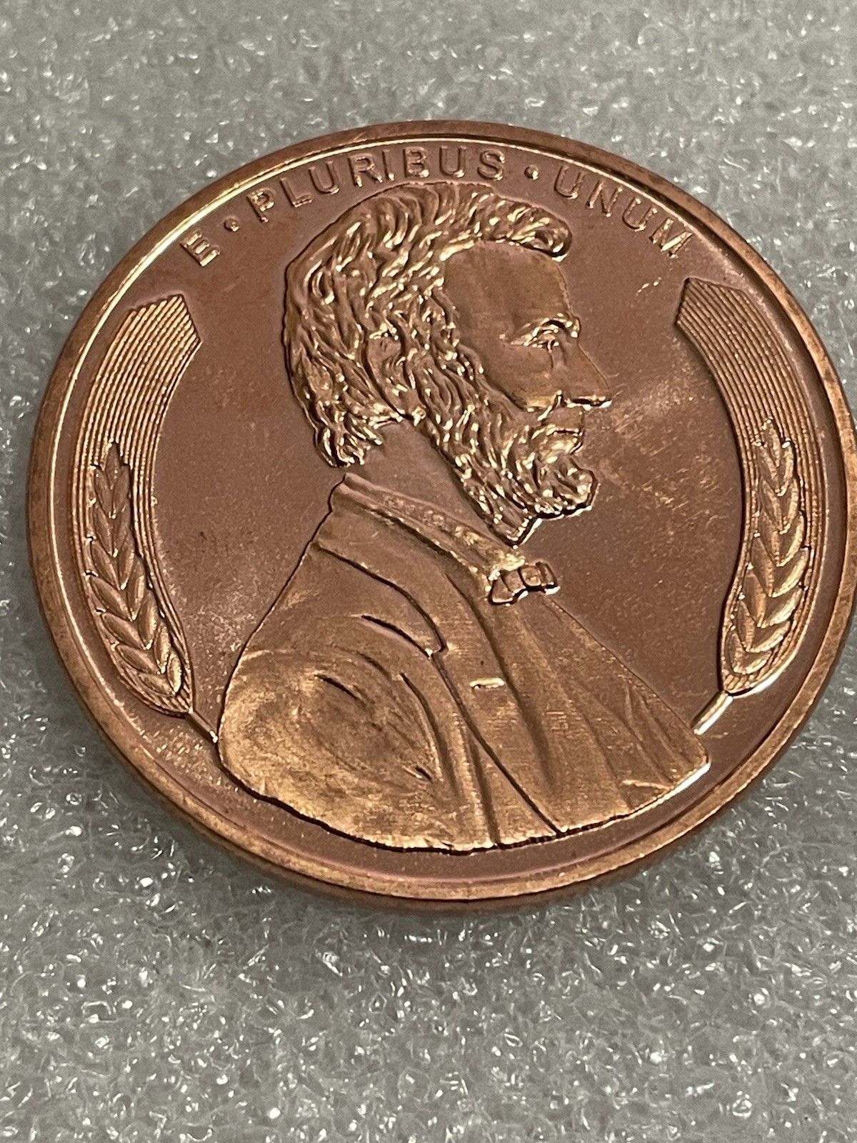 Abraham Lincoln 1 Troy Oz .999 Fine Copper Round