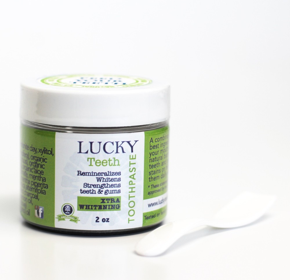 Lucky Teeth Organic Complete PACK, MouthWash + Charcoal Toothpaste.
