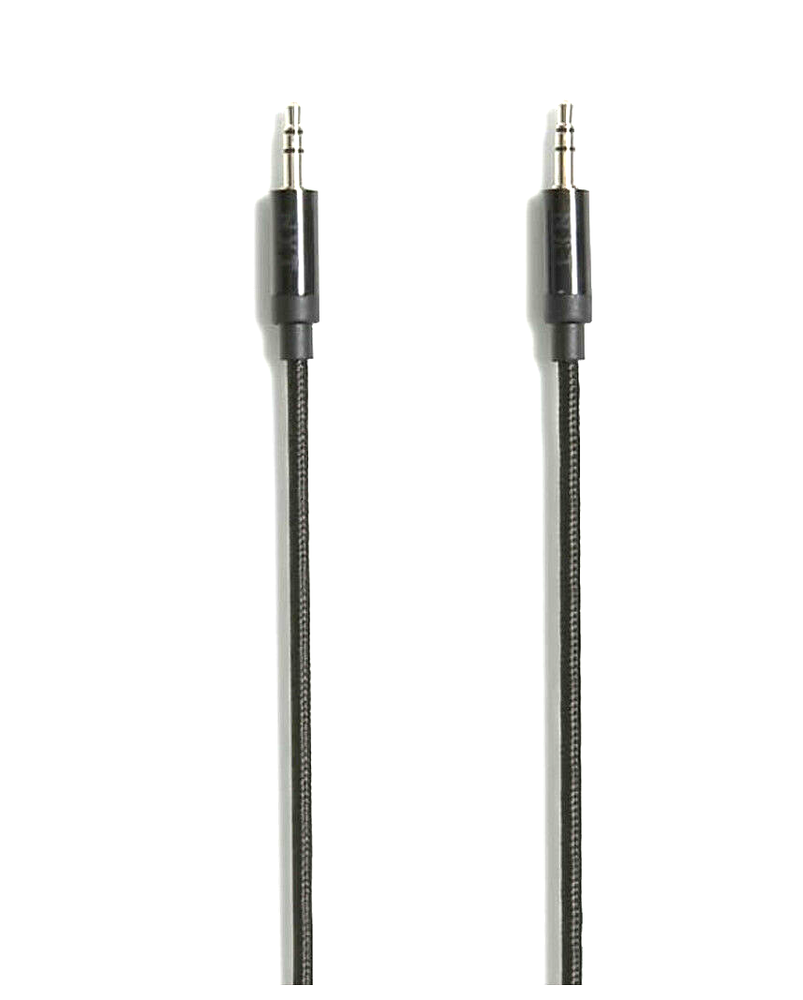 NXT Technologies™ 6 Ft. Braided Mini-phone Stereo 3.5mm Cable, Black