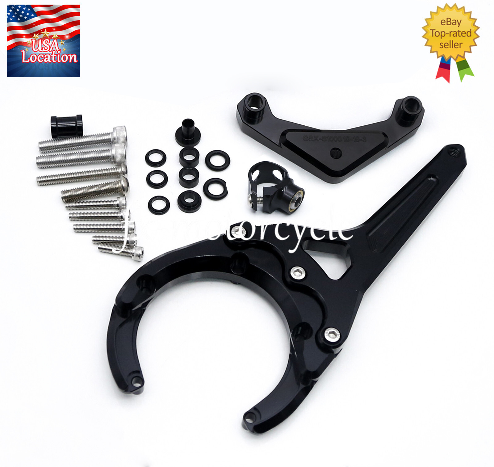 For Suzuki GSX-S1000 GSXS1000F 2016-2024 Carbon Steering Damper Bracket Mounting