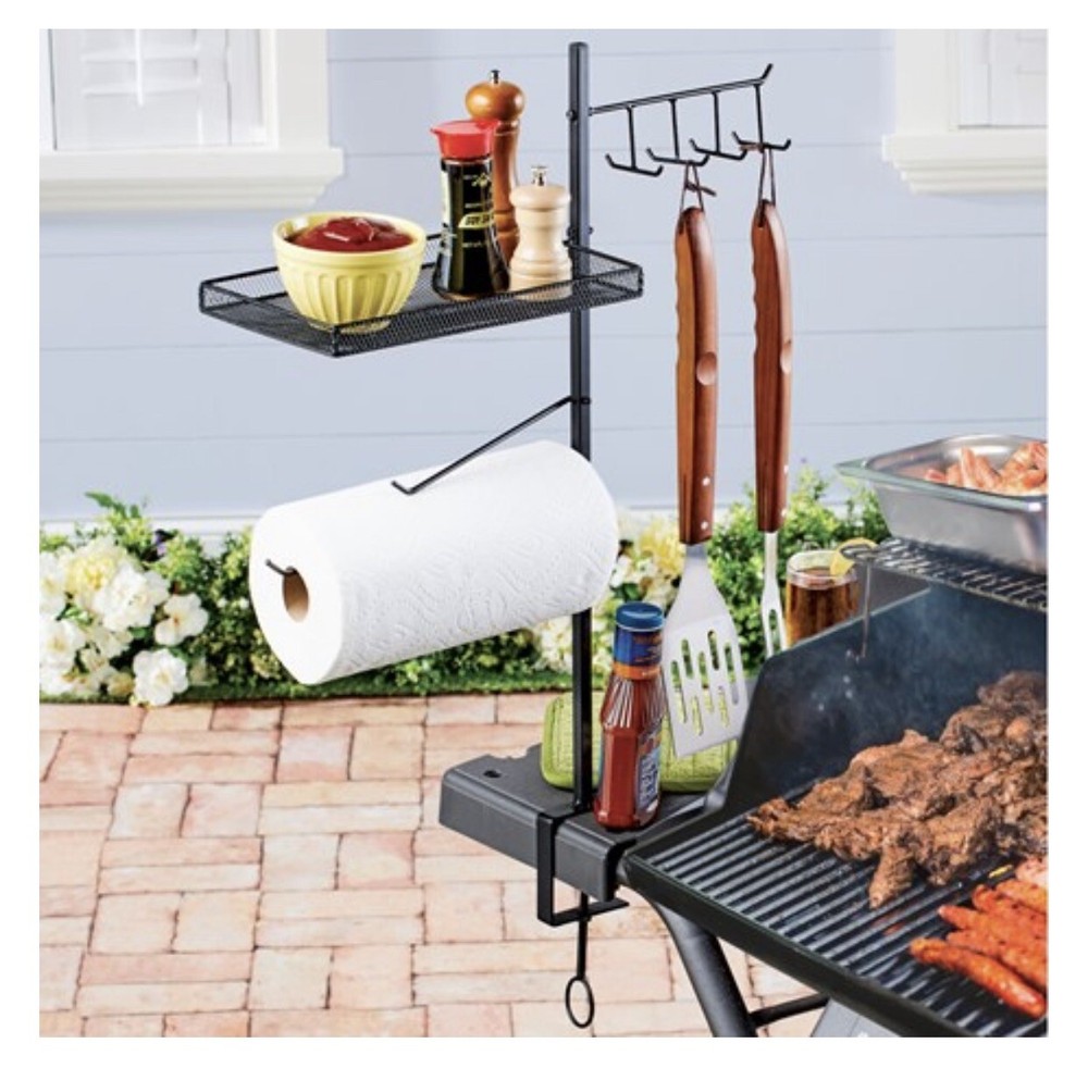 BBQ Organizer with Adjustable Clamp (col)